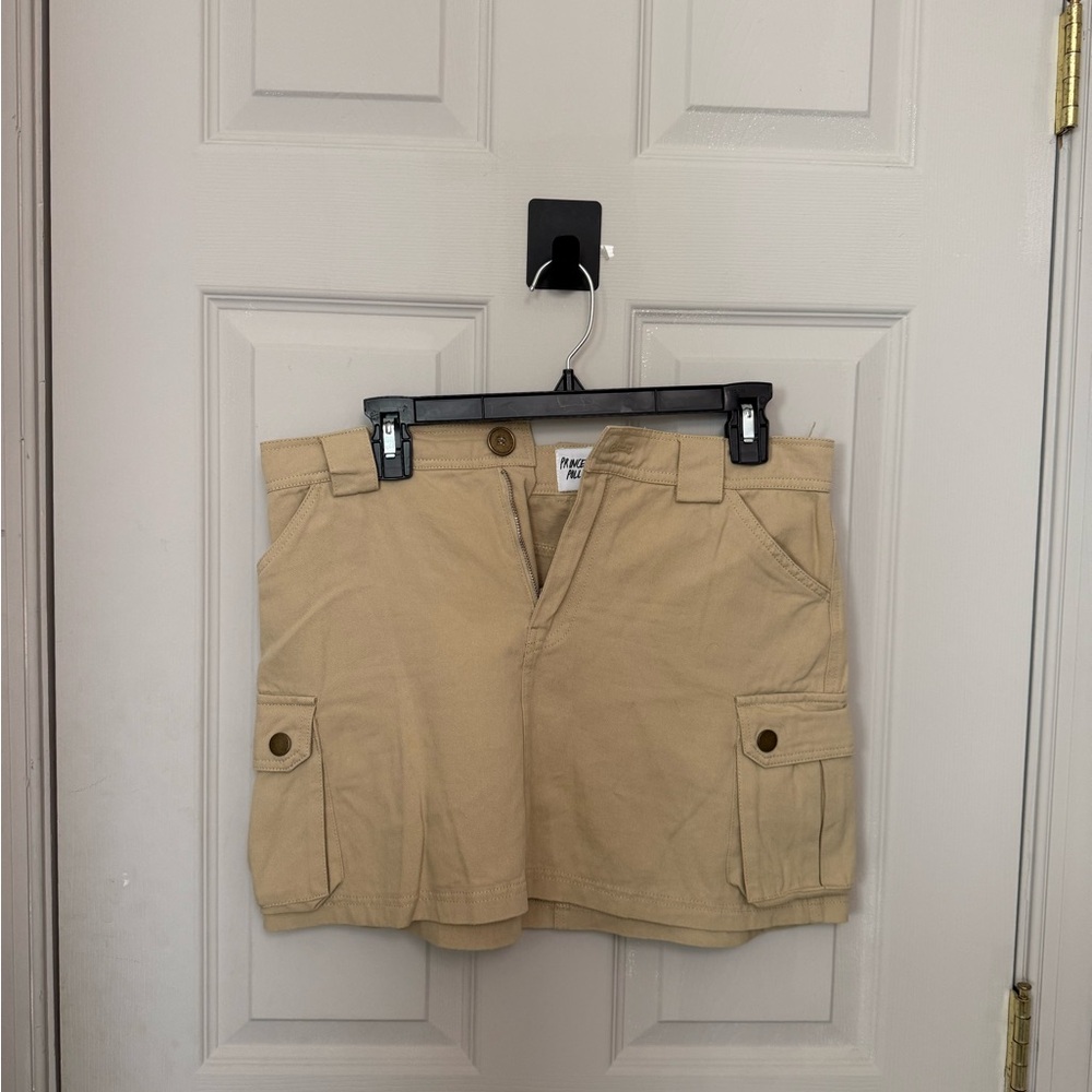 Princess Polly Beige Cargo Skirt
